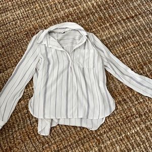 Medium White Business Casual Blouse